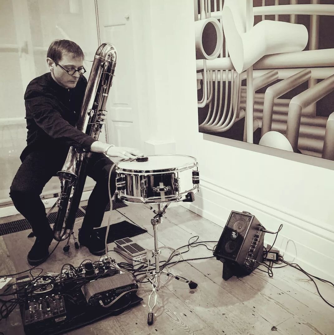 Thank you to everyone who came to the opening of Harrison Pearce's show HOST at the Carl Kosty&aacute;l Gallery. 
It was wonderful to perform my new composition, An Act Of Surrender, to such a receptive and enthusiastic audience.
HOST runs until 4/